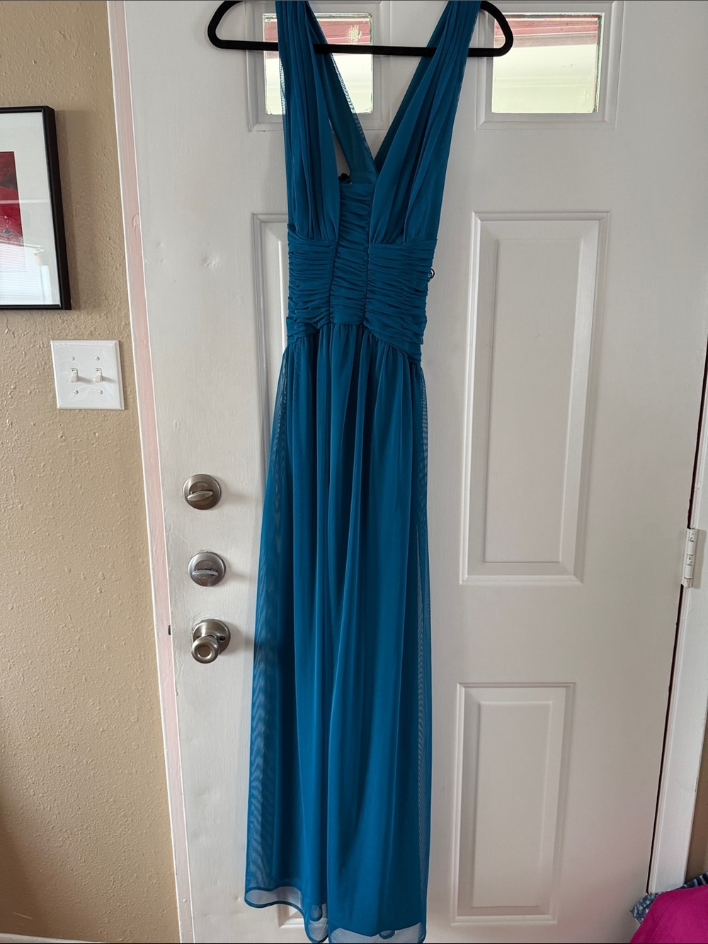 Calvin Klein Teal Blue Sleeveless Maxi Dress